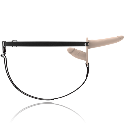 ARNÉS SUMISO FETICHE - DOBLE PENETRACIÓN CARNE