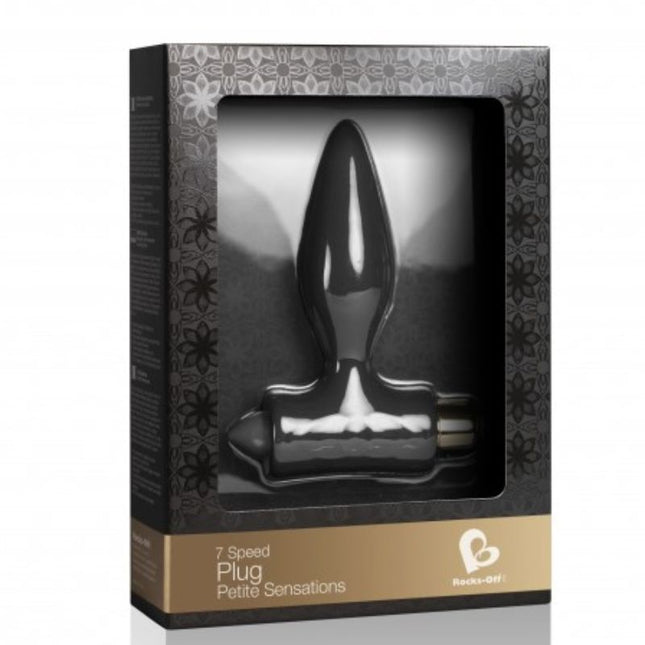 ROCKS-OFF - PLUG ANAL PETITE SENSATIONS PARA PRINCIPIANTES - NEGRO