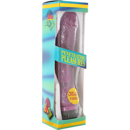 SIETE CREACIONES - VIBRADOR DE GELATINA LAVANDA 21,5 CM