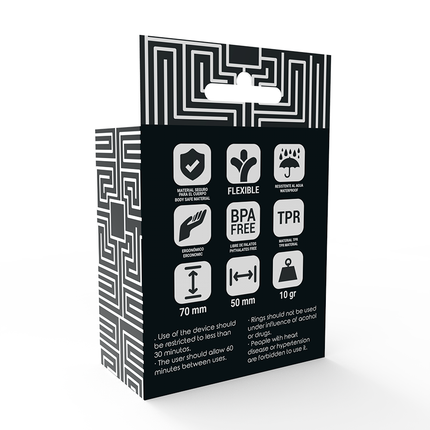 JUGUETES ADICTOS - ANILLO C DE POTENCIA PARA EL PENE NEGRO