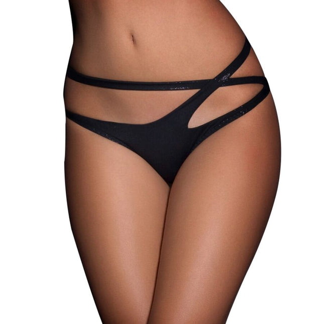 QUEEN LINGERIE - BRAGUITAS CON DOBLES TIRAS CRUZADAS S/M