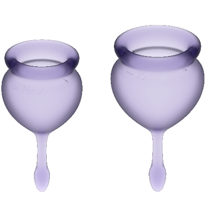 SATISFYER - COPA MENSTRUAL FEEL GOOD AZUL OSCURO 15 + 20 ML