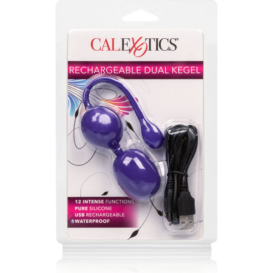 CALEXOTICS - CONO DOBLE RECARGABLE MORADO