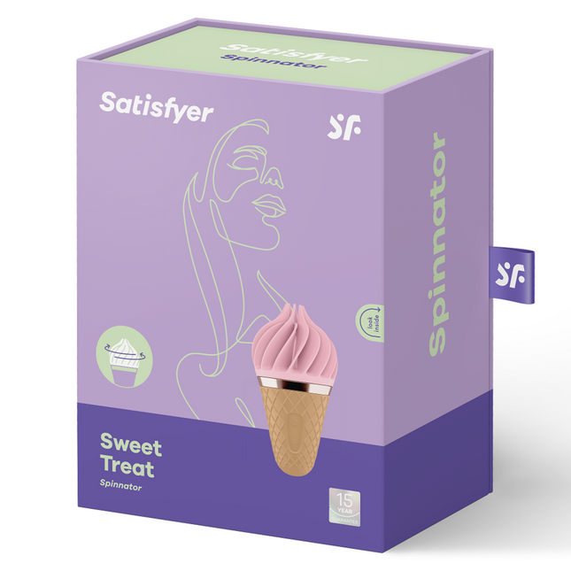 SATISFYER - SPINNATOR DULCE Y DELICIOSO MARRÓN Y ROSA