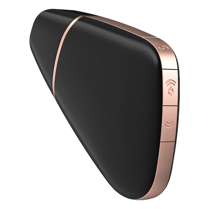 SATISFYER - ESTIMULADOR Y VIBRADOR TRIÁNGULO AMOROSO NEGRO