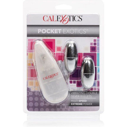 CALEXOTICS - BOLAS VIBRADORAS DUO PLATEADO