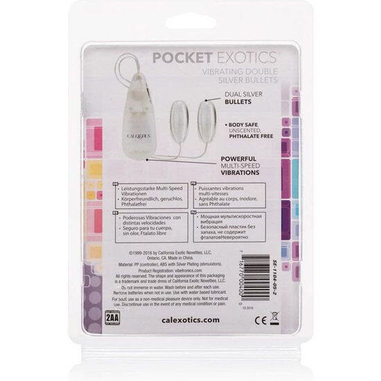 CALEXOTICS - VIBRATING BALLS SILVER DUO