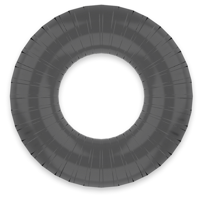 POWERING - SUPER FLEXIBLER UND WIDERSTANDSFÄHIGER PENISRING 4,5 CM PR07 SCHWARZ