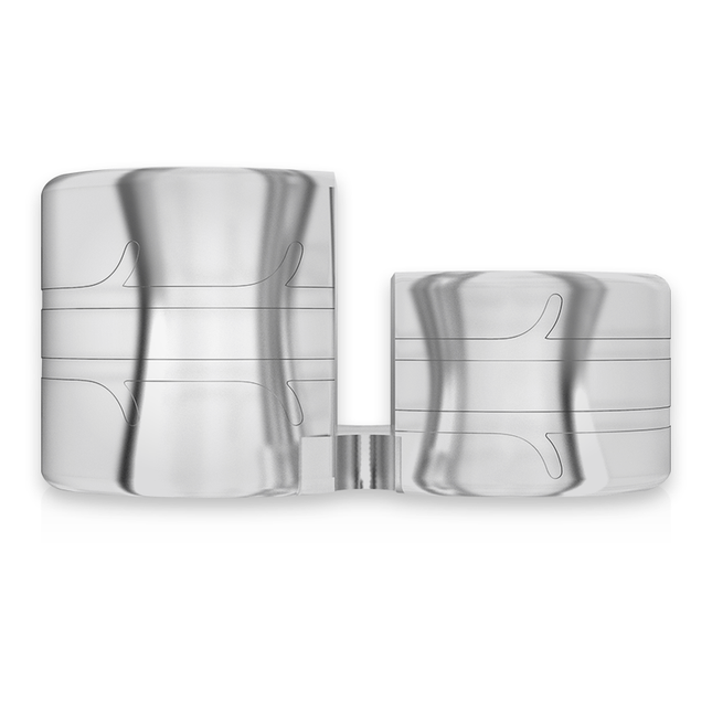 POWERING - SUPER FLEXIBLE AND RESISTANT DOUBLE PENIS RING PR09 CLEAR