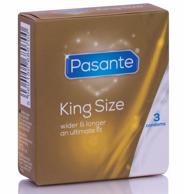 PASANTE --CONDOMS KING SIZE 3 UNITS