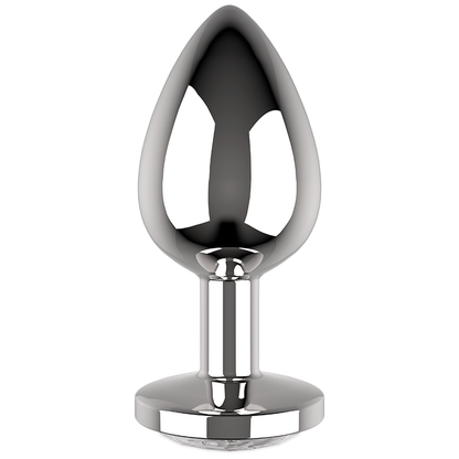 COQUETTE CHIC DESIRE - PLUG ANAL METAL COLOR BLANCO TALLA L 4 X 9 CM
