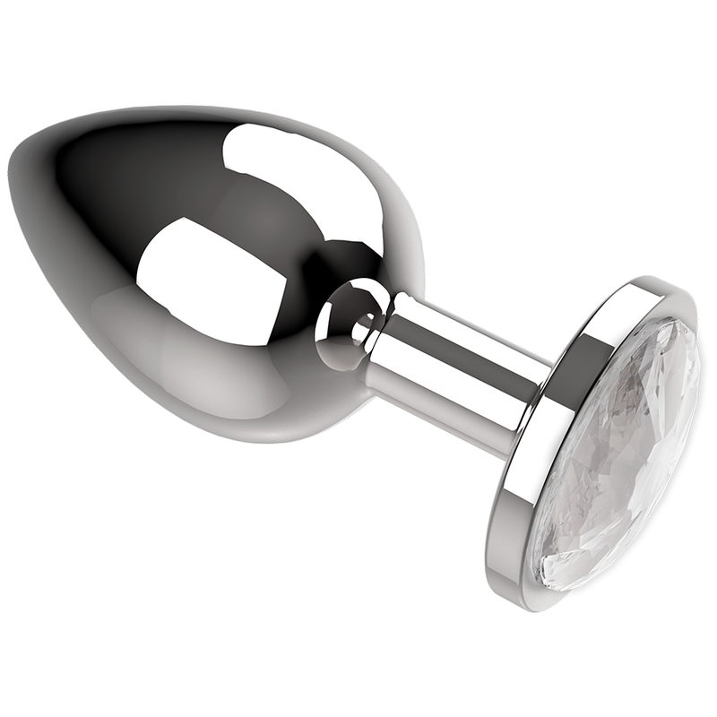 COQUETTE CHIC DESIRE - PLUG ANAL METAL COLOR BLANCO TALLA L 4 X 9 CM