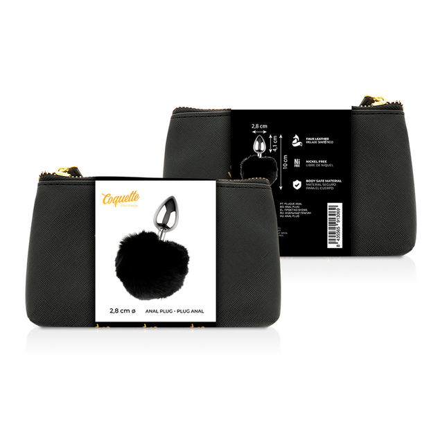 COQUETTE CHIC DESIRE - PLUG ANAL DE METAL TAMAÑO L 2.8 X 4.1 CM