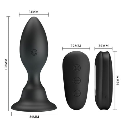 ANAL PLUG WITH VIBRATION - WITH REMOTE CONTROL