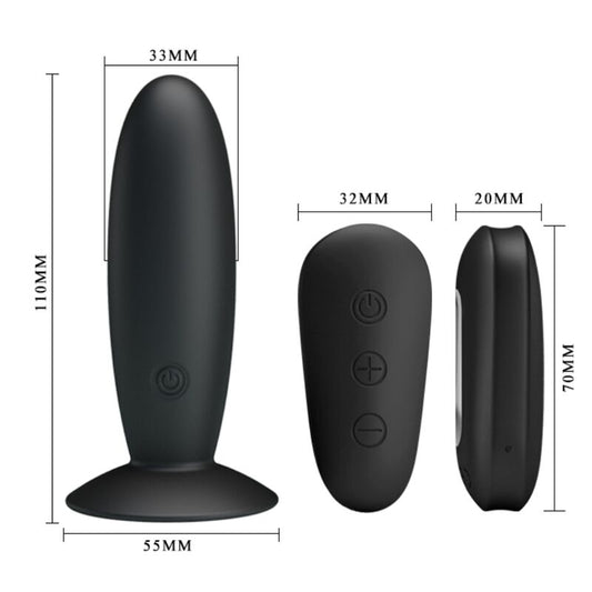 MR PLAY - ANALSTECKER MIT VIBRATION- MIT FERNBEDIENUNG