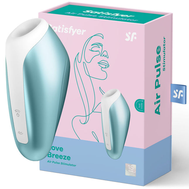 SATISFYER - LOVE BREEZE SUCCIONADOR AZUL HIELO
