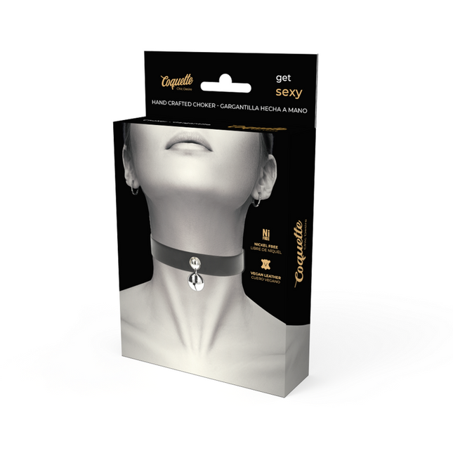 COQUETTE CHIC DESIRE - VEGAN LEATHER NECKLACE FOR WOMEN RATTLE ACCESSORIES