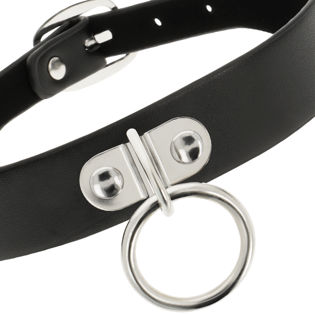 COQUETTE CHIC DESIRE - COLLAR DE CUERO VEGANO, ACCESORIO FETICHE