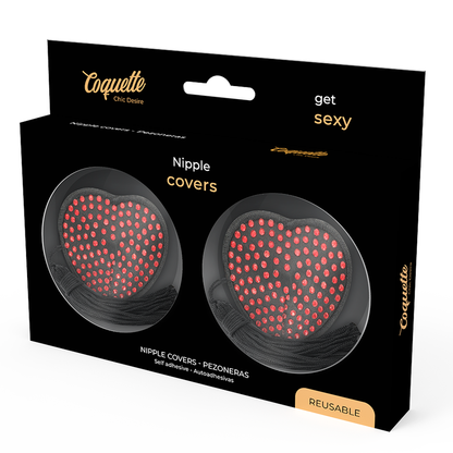 COQUETTE CHIC DESIRE - ROT/SCHWARZE NIPPELCOVER