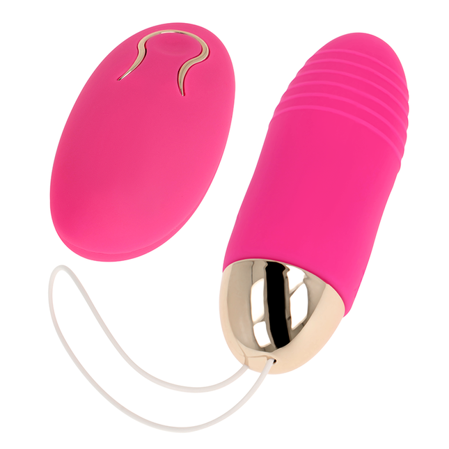 OHMAMA - HUEVO VIBRADOR CON CONTROL REMOTO 10 VELOCIDADES ROSA