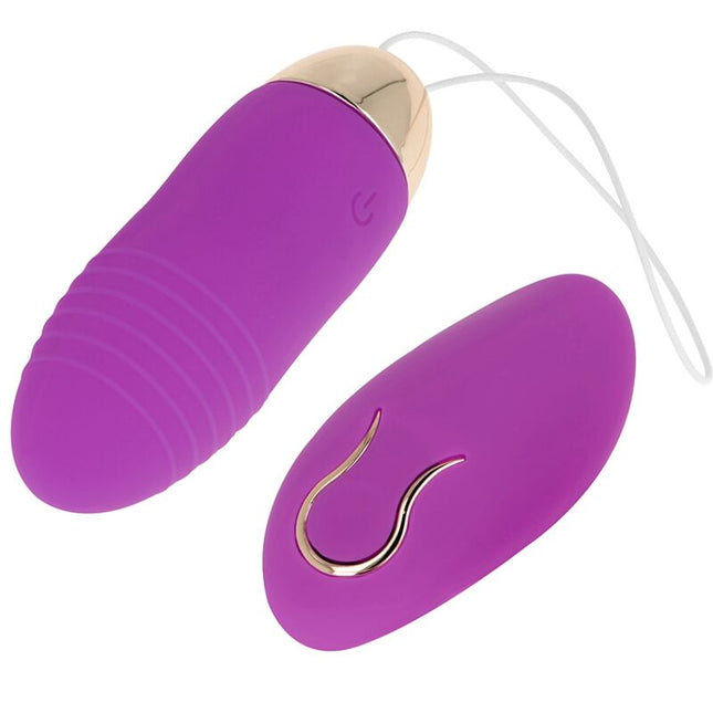 OHMAMA - VIBRATING EGG WITH REMOTE CONTROL 10 SPEEDS PURPLE