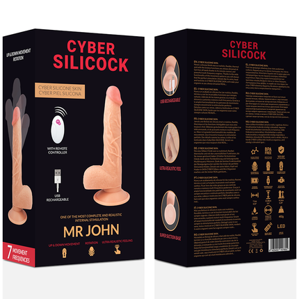 CYBER SILICOCK - REMOTE CONTROL REALISTIC MR JOHN 23.88 CM -O- 4.3 CM
