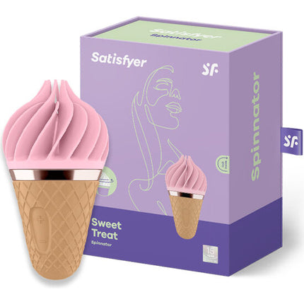 SATISFYER - SPINNATOR DULCE Y DELICIOSO MARRÓN Y ROSA