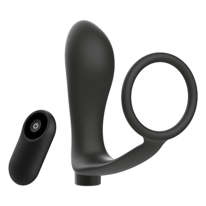 PENISRING MIT FERNBEDIENUNG ANALPLUG