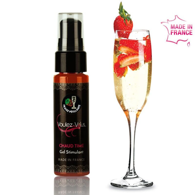 VOULEZ-VOUS - GEL ESTIMULANTE - SABOR CAVA Y FRESA - 30 ML