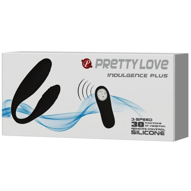 Pretty love indulgence plus silikon vibrator mit fernbedienung in lila für erotische massage