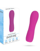 Vibrierender stimulator inspire essential ellie purple in leuchtendem rosa silikon mit ergonomischem design