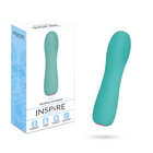 Teal silikon vibrierender stimulator mit strukturierter oberfläche und rosa spitze modell Leila von Inspire Essential