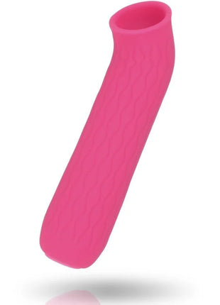 Ein lebhaft rosa silikonhülle mit strukturierter oberfläche und glattem, sich verjüngendem design für inspire suction winter pink