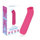 Pink silikon luftklitorisstimulator mit strukturierter oberfläche und gebogenem design inspire suction winter pink