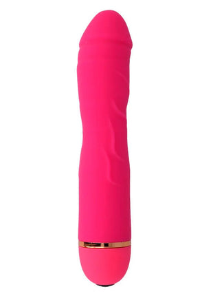 Intense airon 20 geschwindigkeiten silikon rosa vibrato mit goldfarbenem metallband am fußbereich