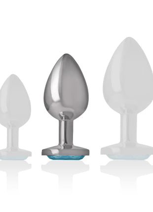 INTENSE - ALUMINIUM-METALL-ANAL-STECKER BLAUES HERZ GRÖSSE M - Analplug