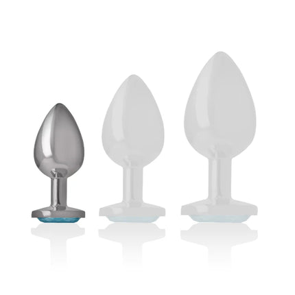 INTENSE - ALUMINIUM-METALL-ANAL-STECKER BLAUES HERZ GRÖSSE S - Analplug
