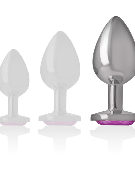 INTENSE - ALUMINIUM-METALL-ANAL-STECKER ROSA HERZ GRÖSSE L - Analplug