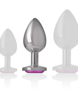 INTENSE - ALUMINIUM-METALL-ANAL-STECKER ROSA HERZ GRÖSSE M - Analplug