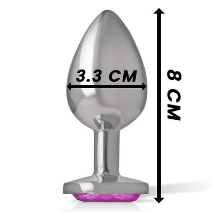 INTENSE - ALUMINIUM-METALL-ANAL-STECKER ROSA HERZ GRÖSSE M - Analplug