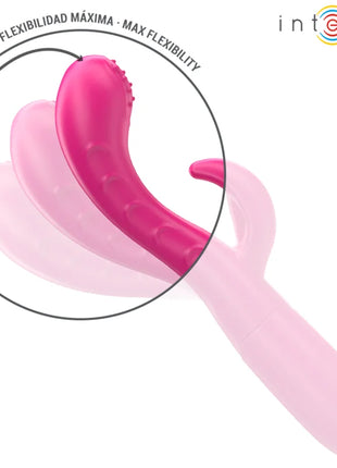INTENSE - AMARA VIBRATOR MIT STIMULIERENDER ZUNGE 10 VIBRATIONEN ROSA