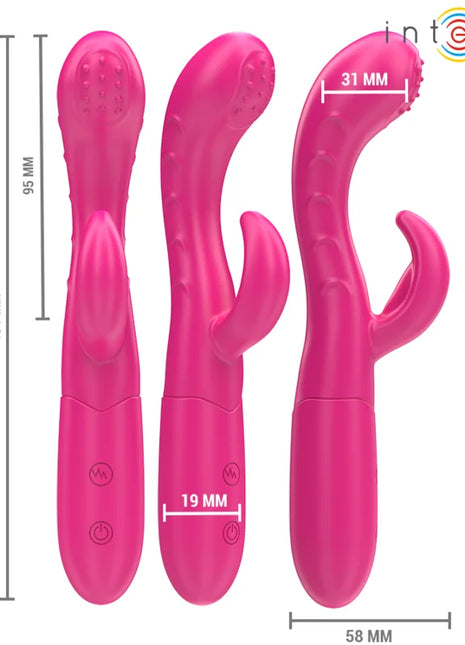 INTENSE - AMARA VIBRATOR MIT STIMULIERENDER ZUNGE 10 VIBRATIONEN ROSA