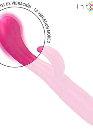 INTENSE - AMARA VIBRATOR MIT STIMULIERENDER ZUNGE 10 VIBRATIONEN ROSA