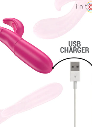 INTENSE - AMARA VIBRATOR MIT STIMULIERENDER ZUNGE 10 VIBRATIONEN ROSA