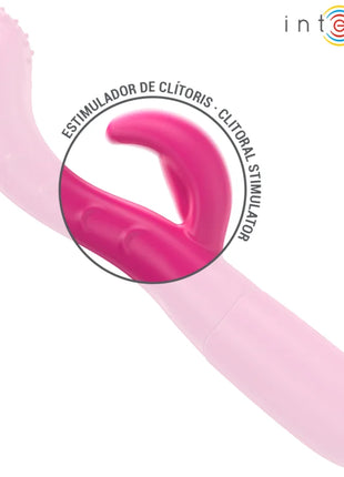 INTENSE - AMARA VIBRATOR MIT STIMULIERENDER ZUNGE 10 VIBRATIONEN ROSA