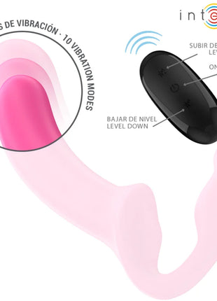Rosa silikon doppelvibrator amy intense 20 cm mit schwarzer fernbedienung