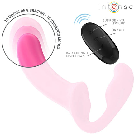 Rosa silikon doppelvibrator amy intense 20 cm mit schwarzer fernbedienung