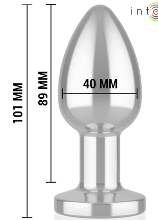 INTENSE - ANAL PLUG 10 VIBRATIONEN METALL MIT FERNBEDIENUNG L - Analplug
