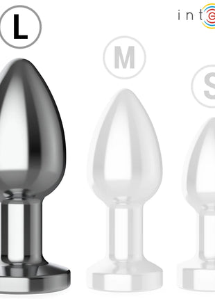 INTENSE - ANAL PLUG 10 VIBRATIONEN METALL MIT FERNBEDIENUNG L - Analplug