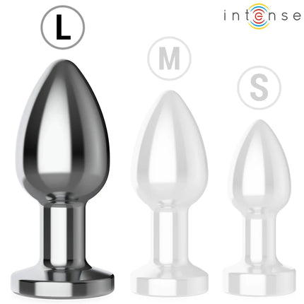 INTENSE - ANAL PLUG 10 VIBRATIONEN METALL MIT FERNBEDIENUNG L - Analplug